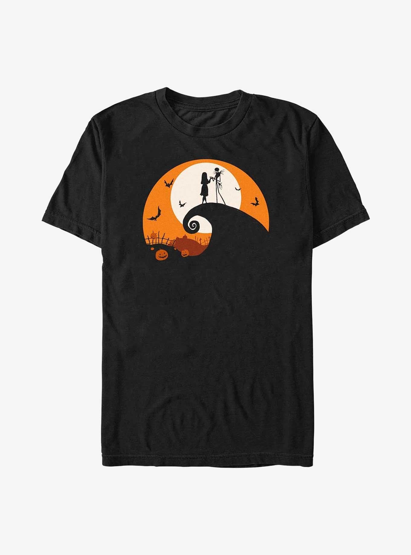 Disney The Nightmare Before Christmas Jack And Sally Haunt Hill Big Tall T-Shirt T-Shirt | Streetwear Vibe | High Demand Item