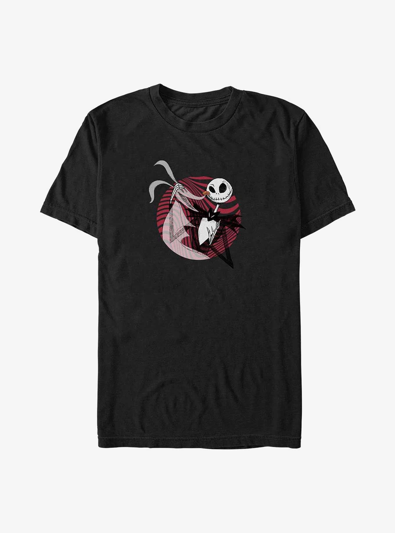 Disney The Nightmare Before Christmas Scaring Is Caring Zero and Jack Big Tall T-Shirt T-Shirt | Exclusive Edition | Must-Have Style