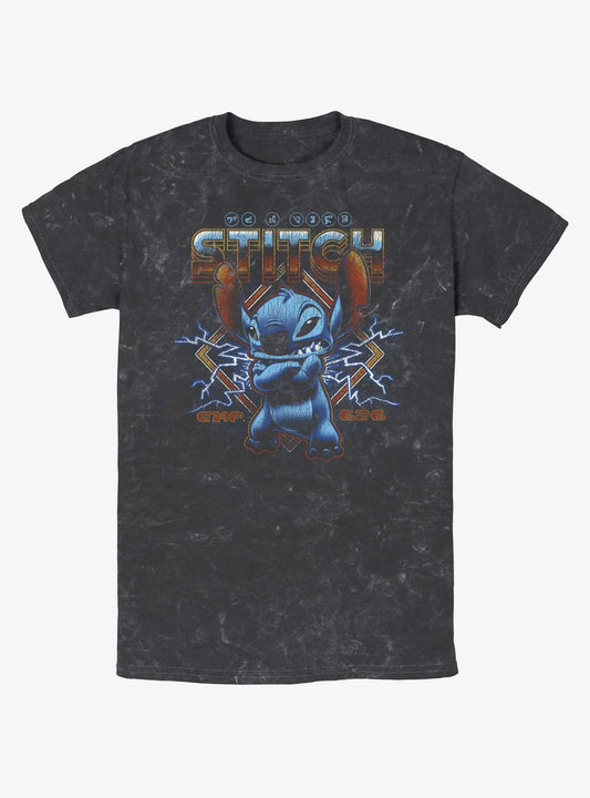 Disney Lilo Stitch Rock Mineral Wash T-Shirt T-Shirt | High-Quality Print | Top Pick For Fans