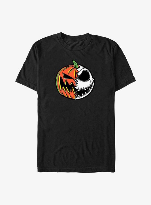 Disney The Nightmare Before Christmas Pumpkin Jack Split Face Big Tall T-Shirt T-Shirt | Trending Design | Top Pick For Fans