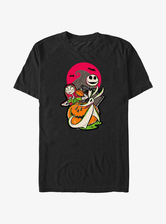Disney100 Halloween The Nightmare Before Christmas Sally Jack And Zero T-Shirt T-Shirt | Trending Design | High Demand Item