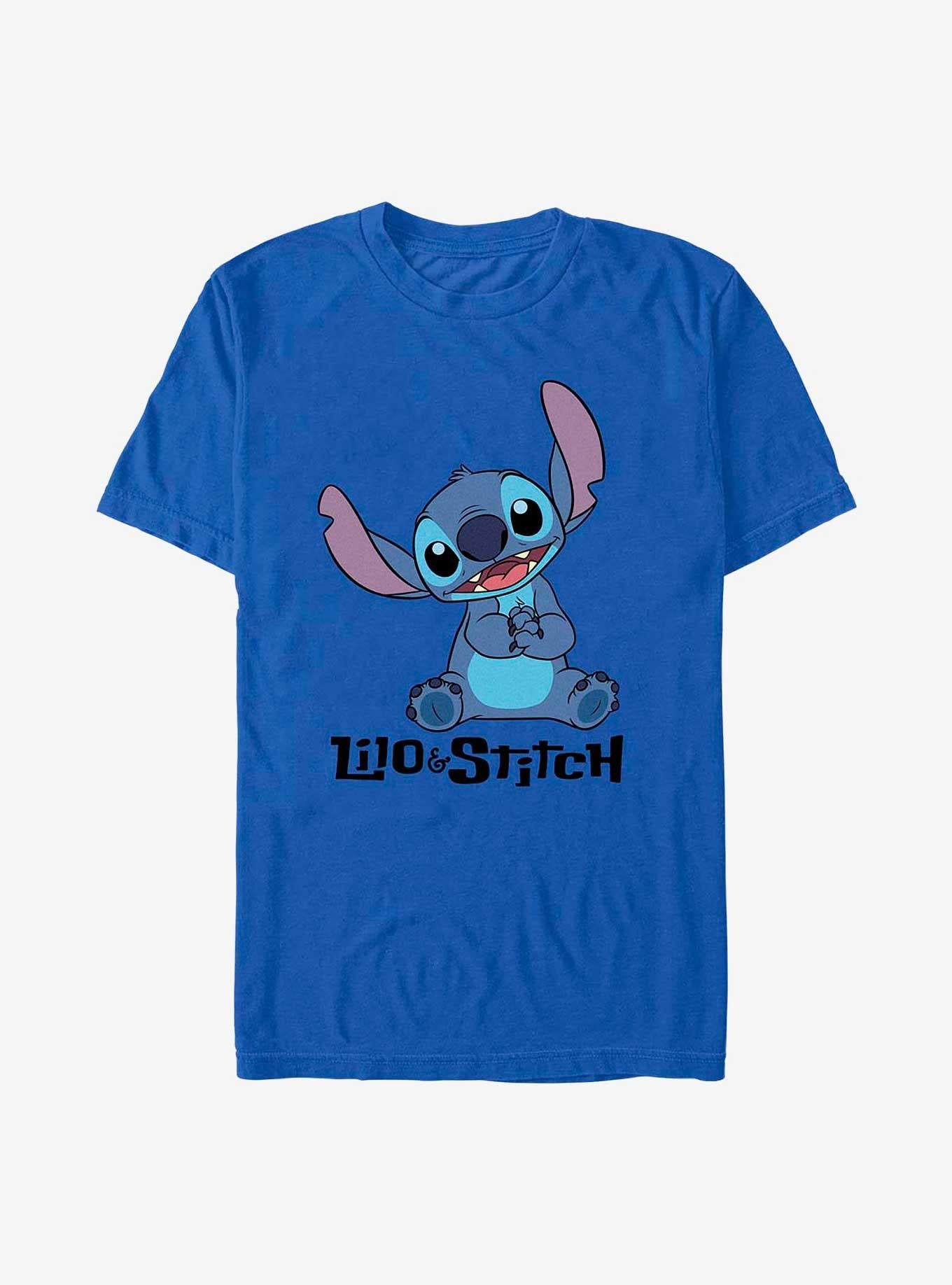 Disney Lilo Stitch Sitting Stitch Logo T-Shirt T-Shirt | Top Trending Artwork | Trending Now