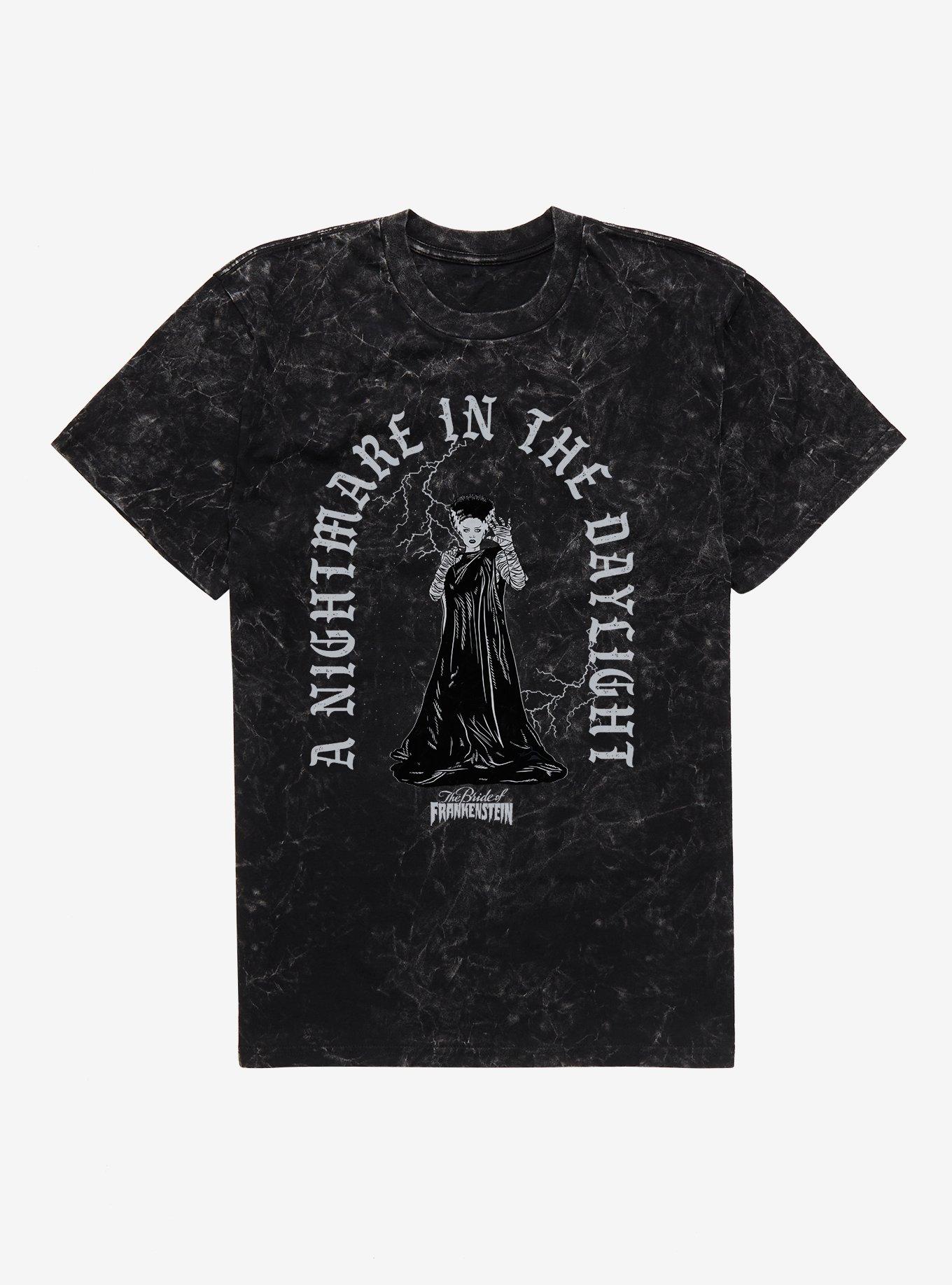 Bride Of Frankenstein Nightmare In Daylight Mineral Wash T-Shirt