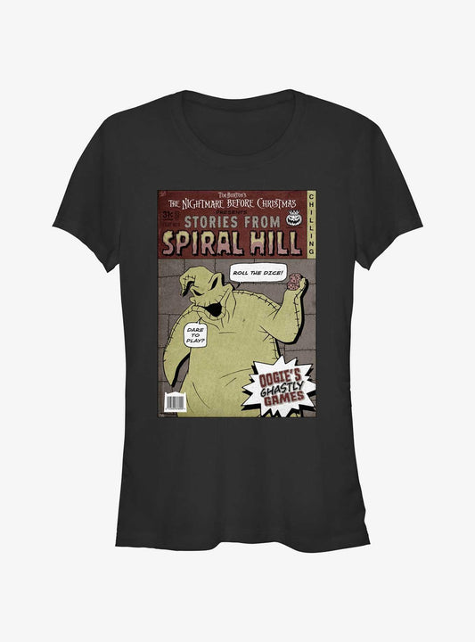 Disney The Nightmare Before Christmas Stories From Spiral Hill Oogie Boogie Girls T-Shirt T-Shirt | Exclusive Edition | Great Gift Idea
