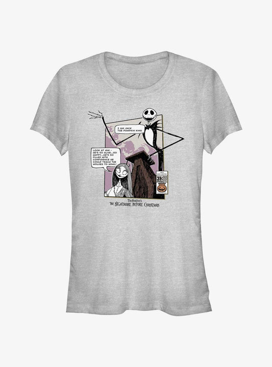 Disney The Nightmare Before Christmas Jack Sally Look At Him The Pumpkin King Girls T-Shirt T-Shirt | High-Quality Print | Perfect For Daily Wear
