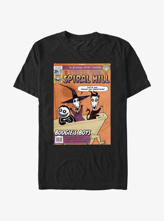 Disney The Nightmare Before Christmas Stories From Spiral Hill Boogie's Boys T-Shirt T-Shirt | Aesthetic Graphic | Must-Have Style