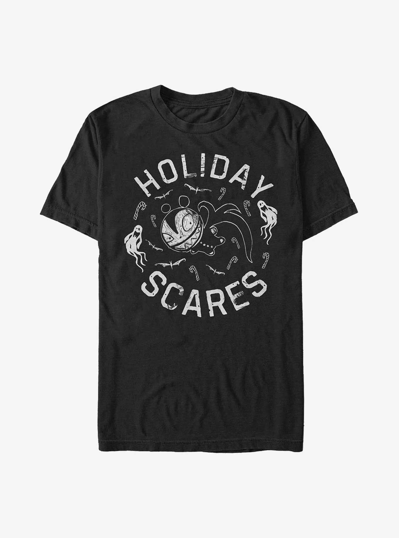 Disney The Nightmare Before Christmas Holiday Scares Extra Soft T-shirt | Trendy Graphic Tee | Casual Unisex T-shirt