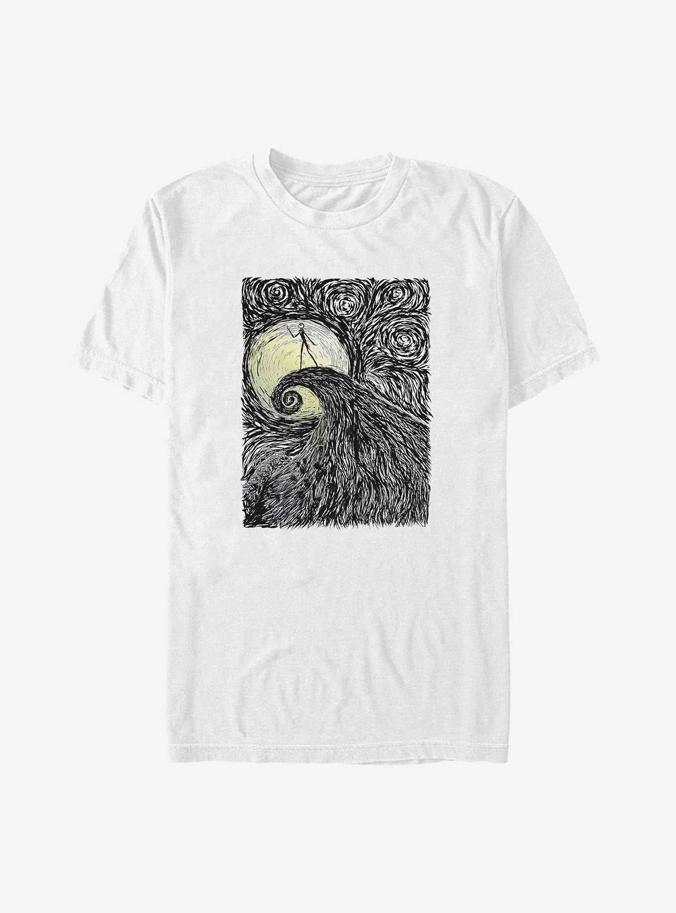 Disney The Nightmare Before Christmas Jack Skellington On Spiral Hill Extra Soft T-Shirt T-Shirt | Streetwear Vibe | High Demand Item