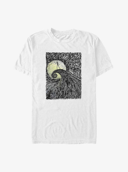 Disney The Nightmare Before Christmas Jack Skellington On Spiral Hill Extra Soft T-Shirt T-Shirt | Streetwear Vibe | High Demand Item