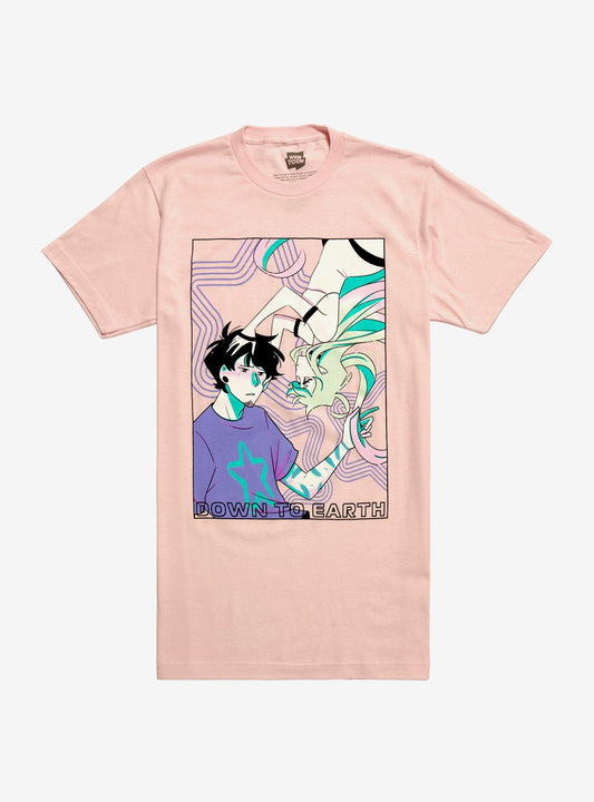 Down To Earth Duo Boyfriend Fit Girls T-Shirt