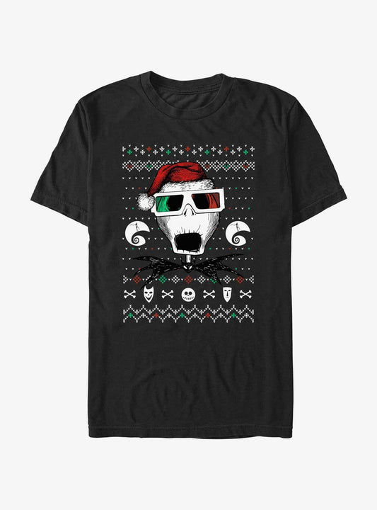 Disney The Nightmare Before Christmas Ugly Holiday Jack Holiday Vision T-Shirt T-Shirt | Premium Graphic | Perfect For Daily Wear