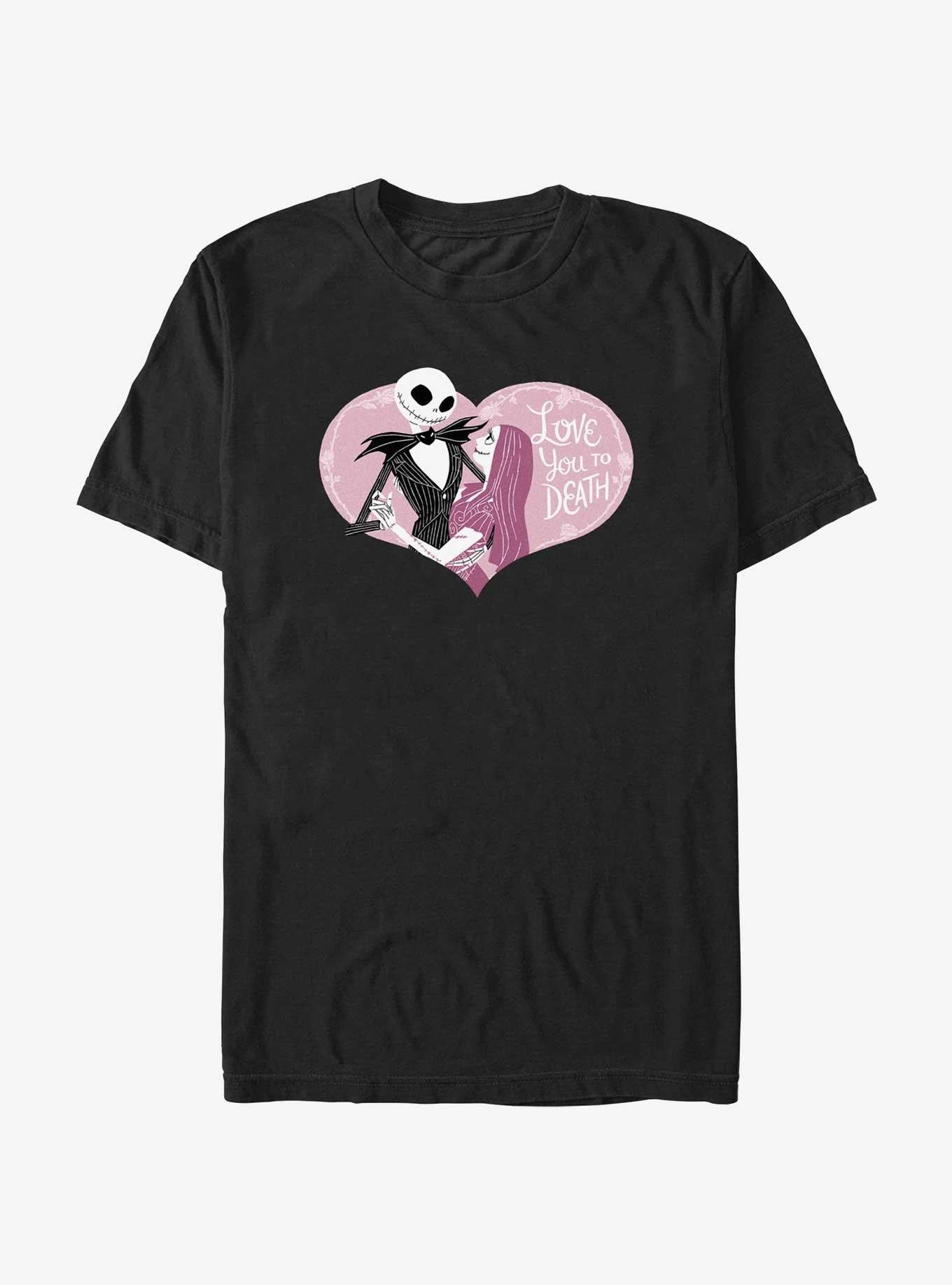 Disney The Nightmare Before Christmas Jack Sally Love You To Death T-Shirt T-Shirt | Viral Style | Must-Have Style