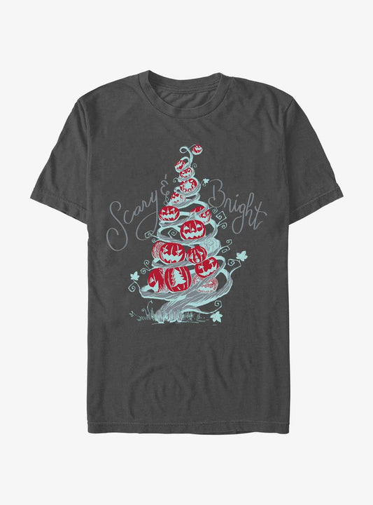 Disney The Nightmare Before Christmas Scary Bright Tree T-Shirt T-Shirt | Viral Style | Trending Now
