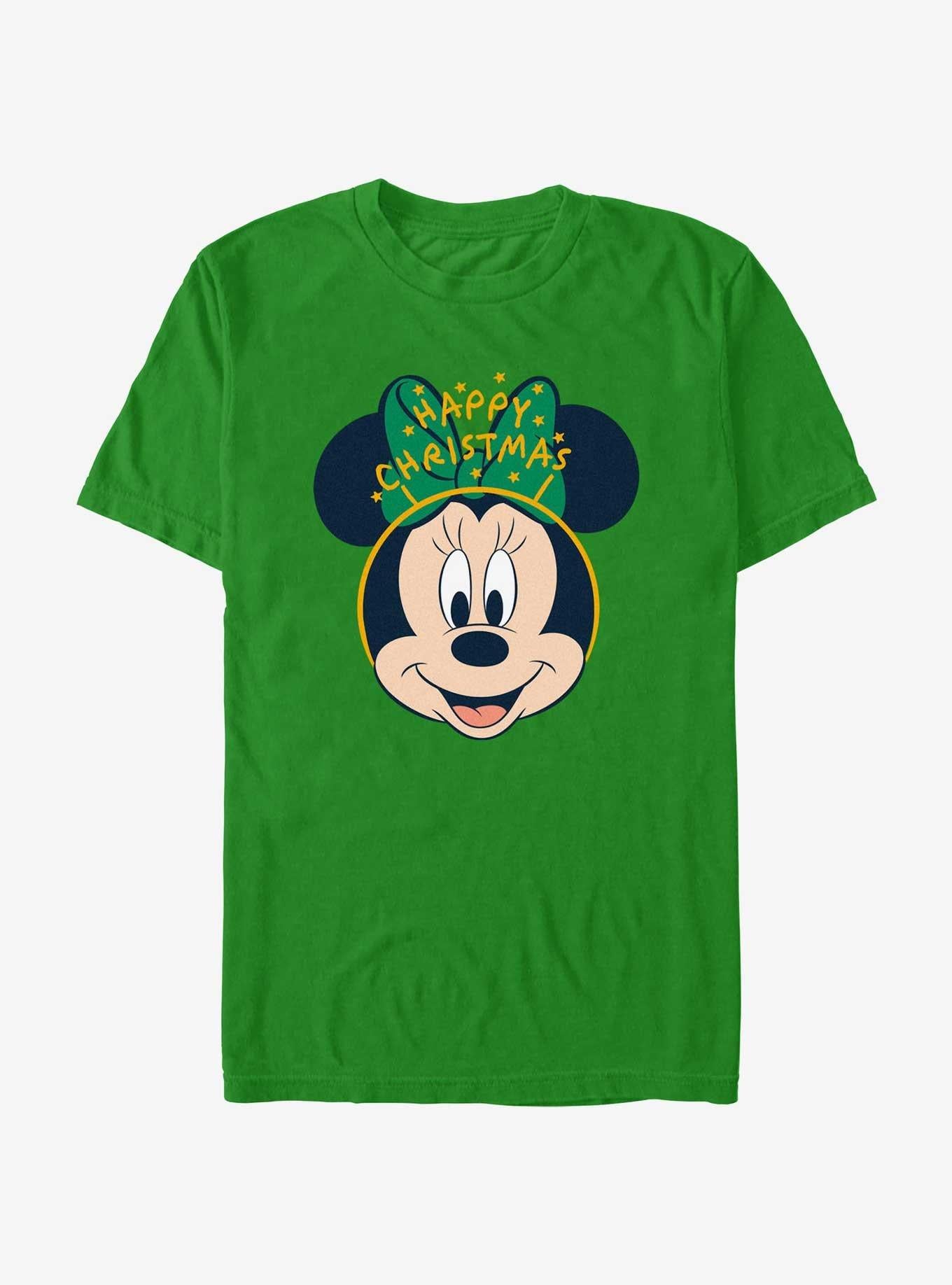 Disney Minnie Mouse Minnie Happy Christmas Ears T-Shirt T-Shirt | Viral Style | Trending Now