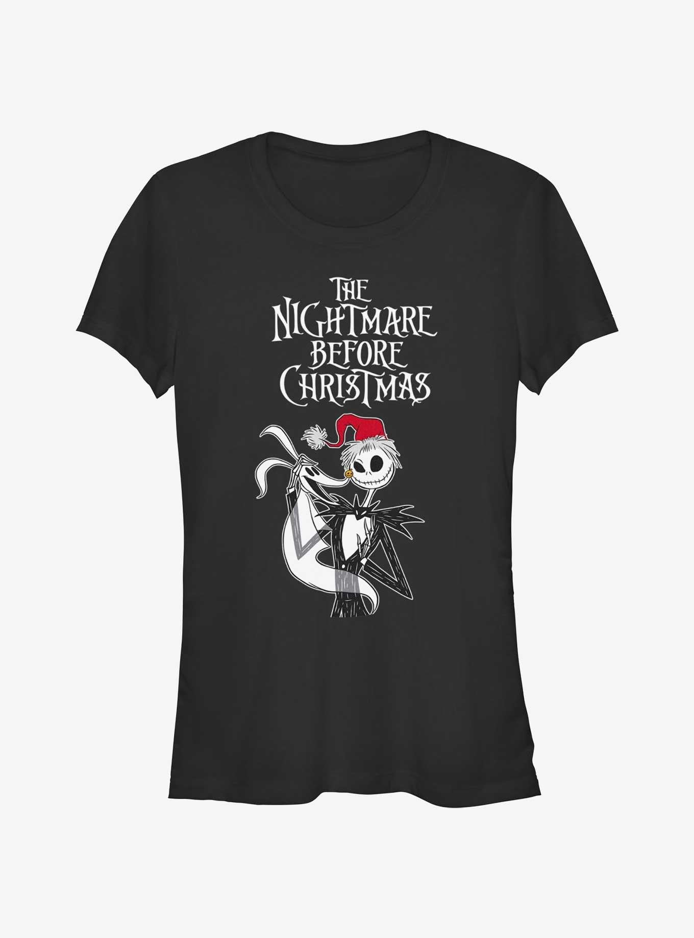 Disney The Nightmare Before Christmas Jack & Zero Friendship Girls T-shirt | Trendy Graphic Tee | Casual Unisex T-shirt