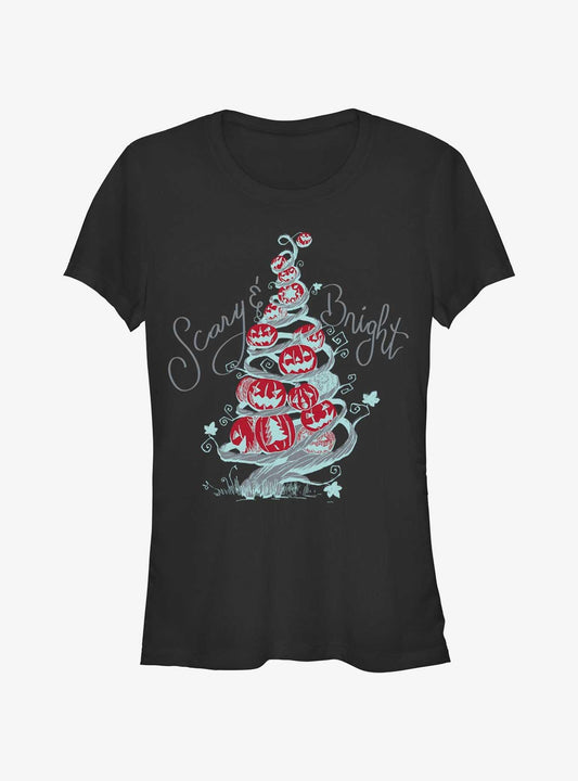 Disney The Nightmare Before Christmas Scary Bright Tree Girls T-Shirt T-Shirt | Best-Selling Artwork | Great Gift Idea