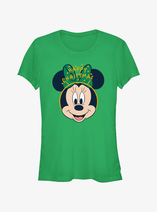Disney Minnie Mouse Minnie Happy Christmas Ears Girls T-Shirt T-Shirt | Best-Selling Artwork | Trending Now