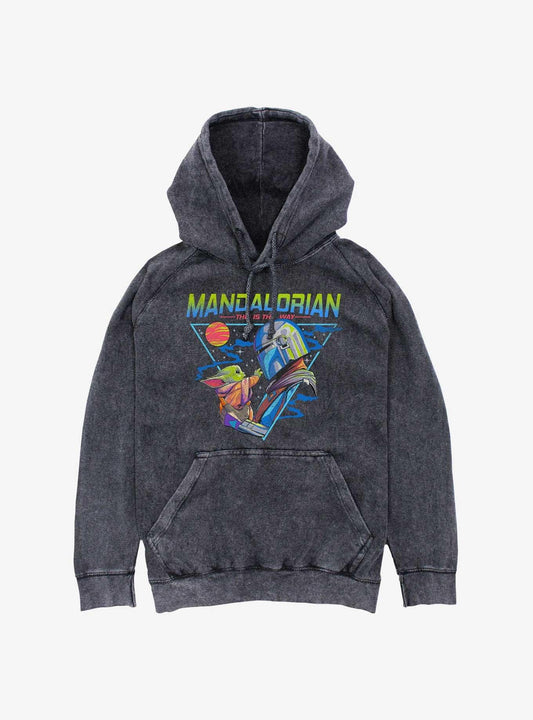 Star Wars The Mandalorian Triangle This Is The Way Mineral Wash Hoodie