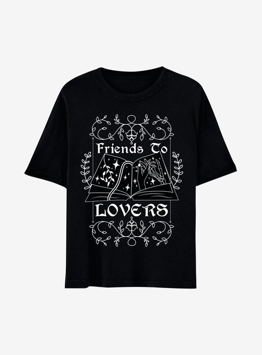 Friends To Lovers Book Boyfriend Fit Girls T-Shirt T-Shirt | High-Quality Print | Great Gift Idea