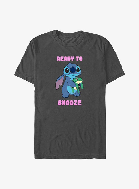 Disney Lilo Stitch Ready To Snooze T-Shirt T-Shirt | High-Quality Print | Great Gift Idea