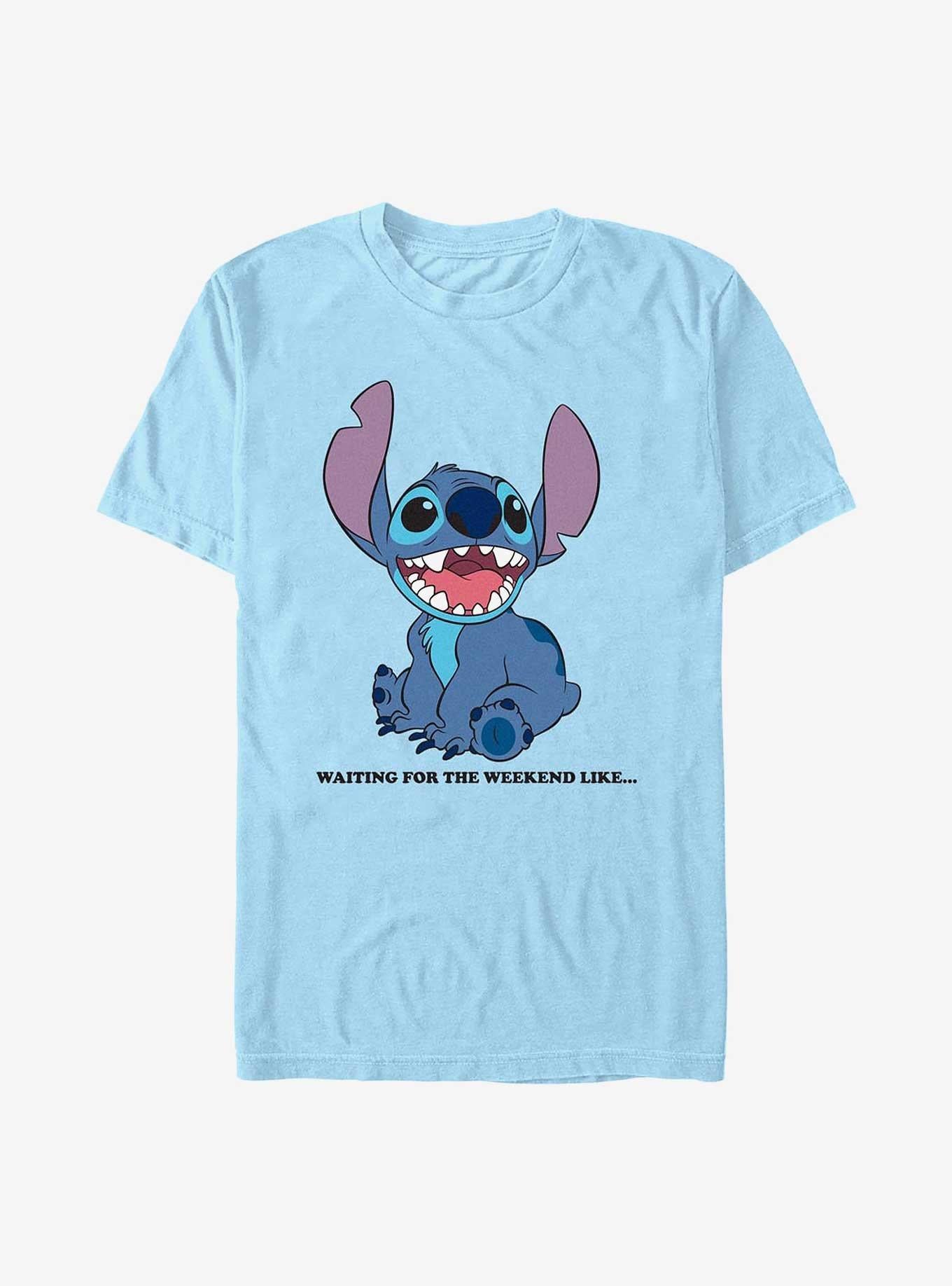 Disney Lilo Stitch Waiting For The Weekend T-Shirt T-Shirt | High-Quality Print | High Demand Item