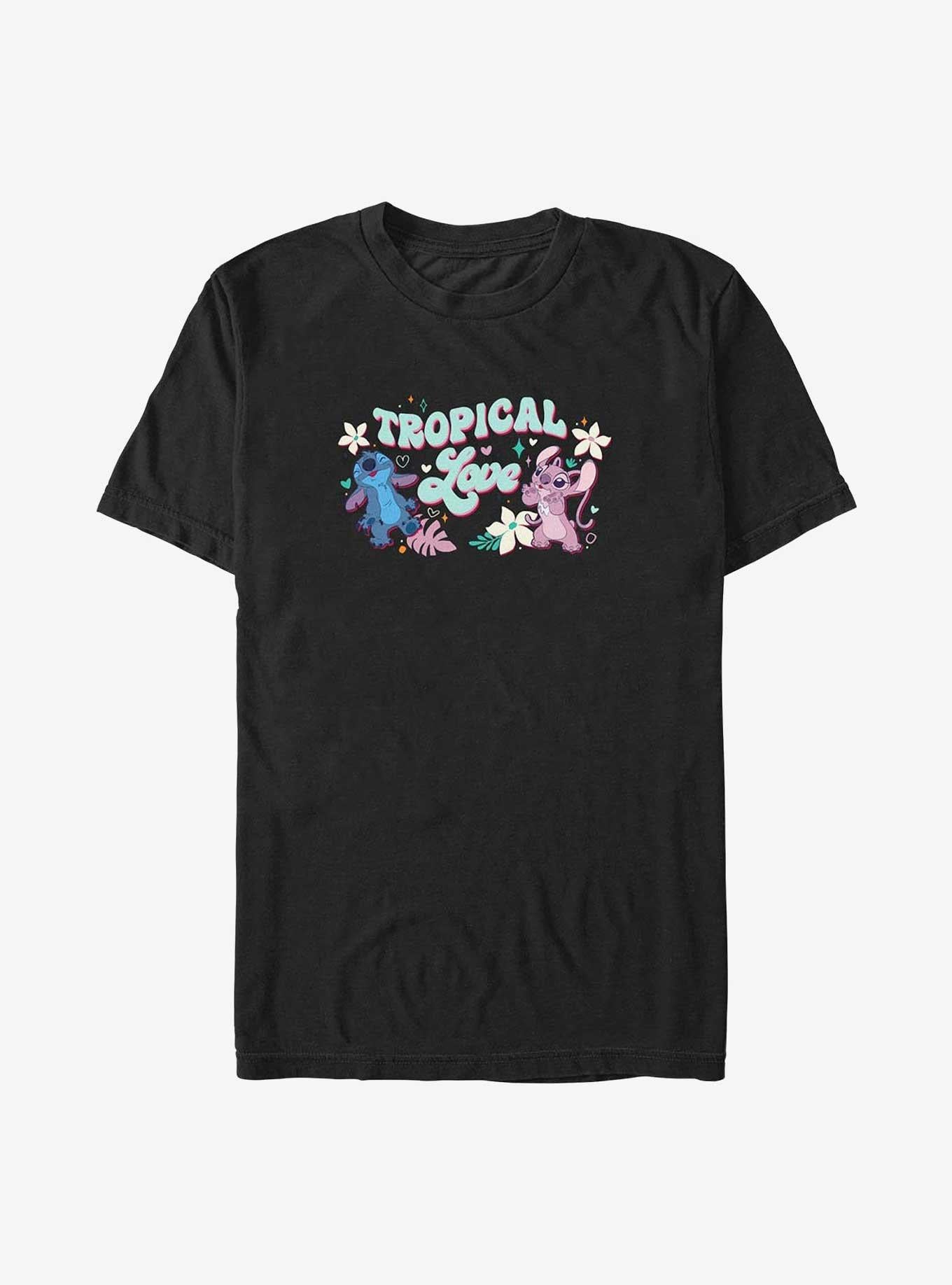 Disney Lilo Stitch Tropical Love T-Shirt T-Shirt | High-Quality Print | Must-Have Style