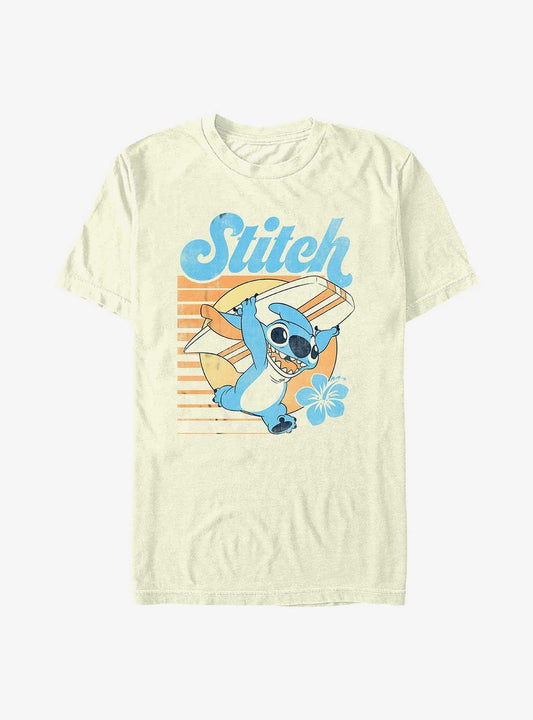Disney Lilo Stitch Surf Stitch Stripes T-Shirt T-Shirt | Bold Graphic Edition | High Demand Item