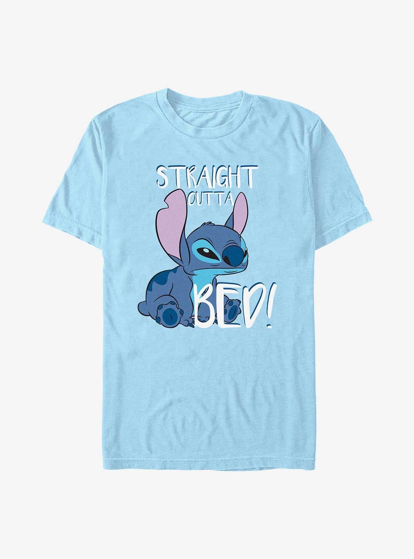 Disney Lilo Stitch Straight Outta Bed T-Shirt T-Shirt | Bold Graphic Edition | Must-Have Style