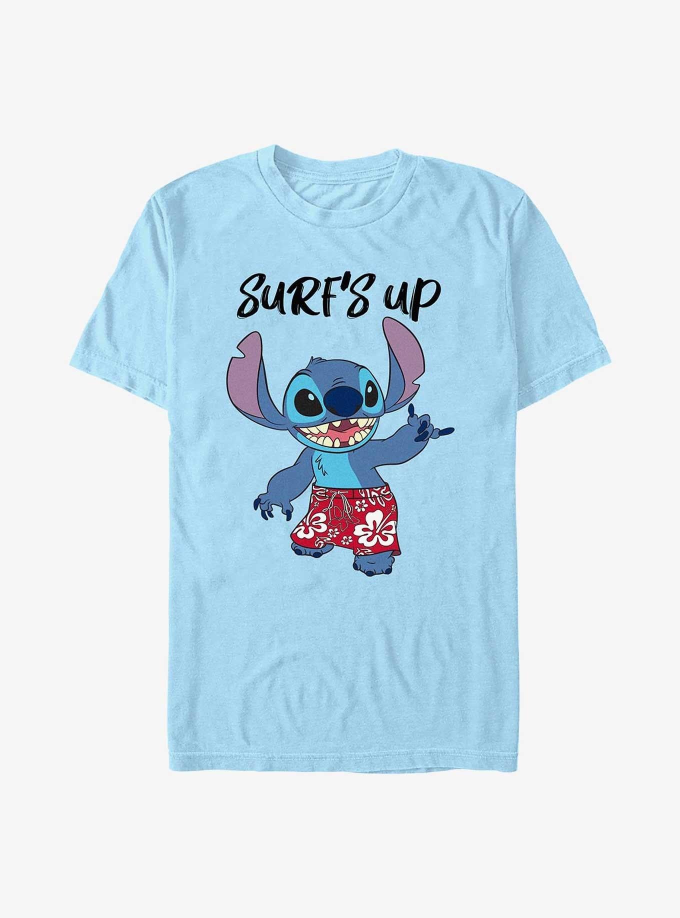 Disney Lilo Stitch Stitch Surf Up T-Shirt T-Shirt | Exclusive Art Design | High Demand Item
