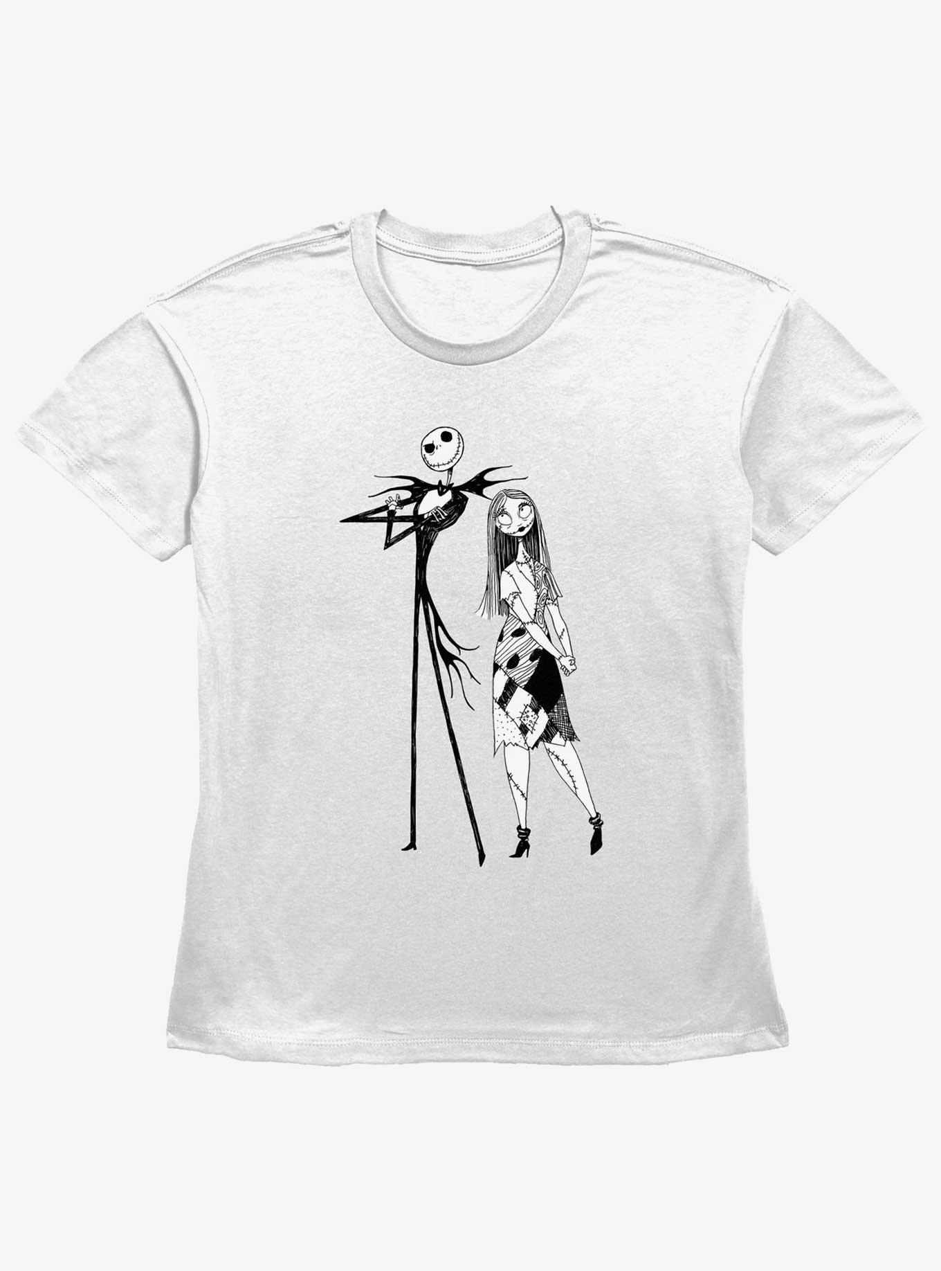 Disney The Nightmare Before Christmas Jack and Sally Girls Straight Fit T-Shirt T-Shirt | Best-Selling Artwork | Top Pick For Fans