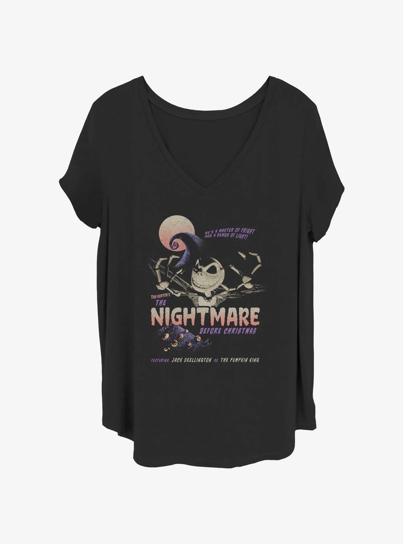 Disney The Nightmare Before Christmas Jack Poster Girls T-Shirt Plus Size Poster | Aesthetic Graphic | Great Gift Idea