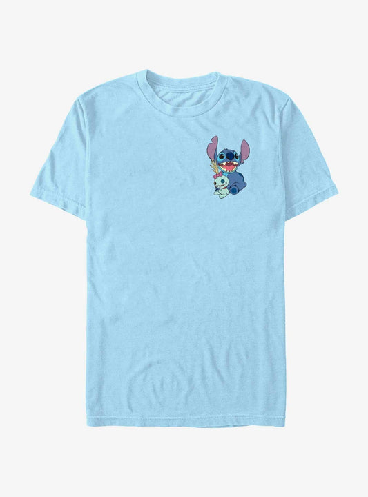 Disney Lilo Stitch With Scrump Pocket T-Shirt T-Shirt | Exclusive Edition | Must-Have Style