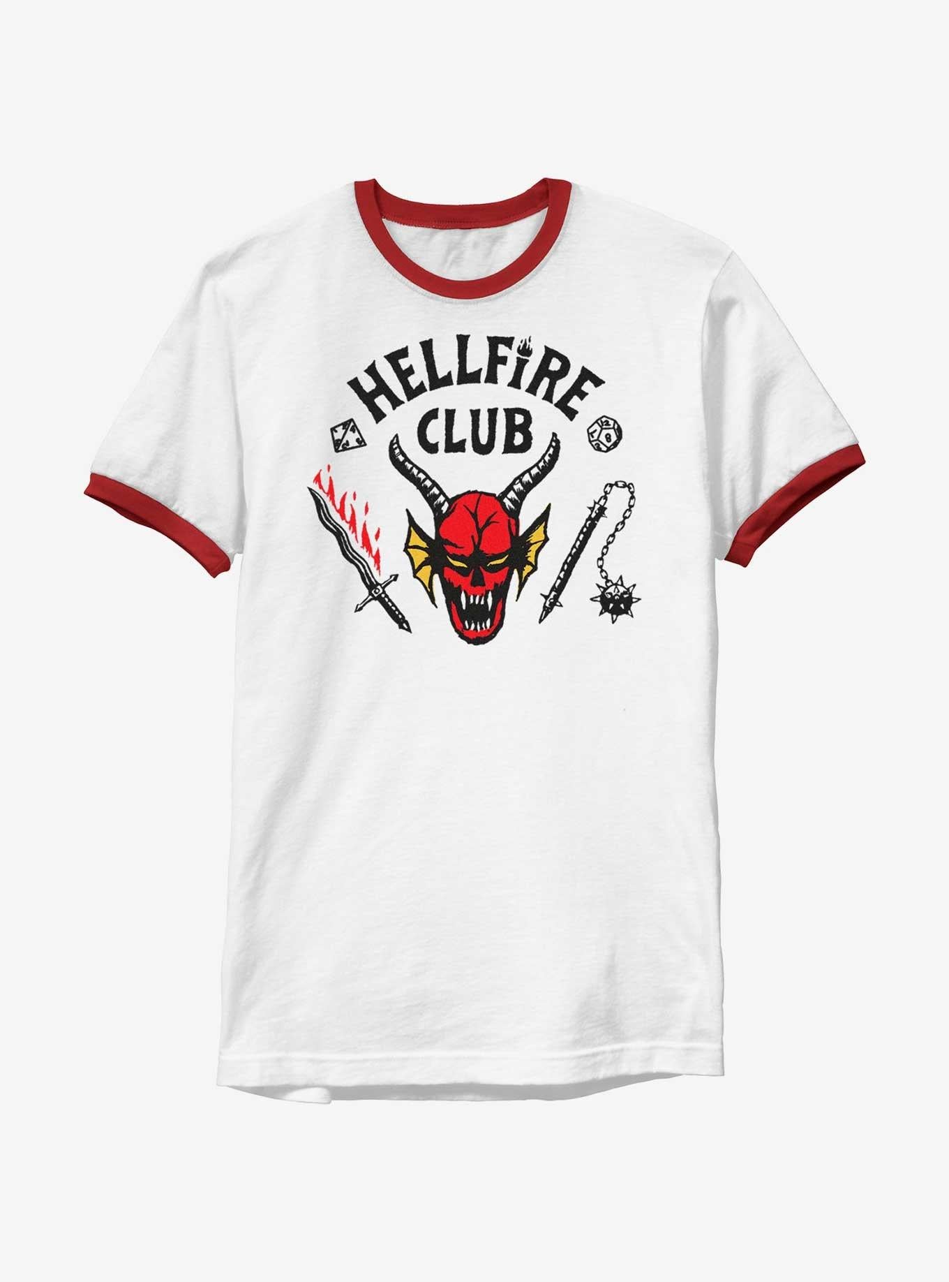 Stranger Things Hellfire Club Ringer T-Shirt