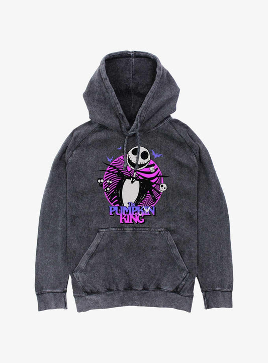 Disney The Nightmare Before Christmas Jack The Pumpkin King Mineral Wash Hoodie