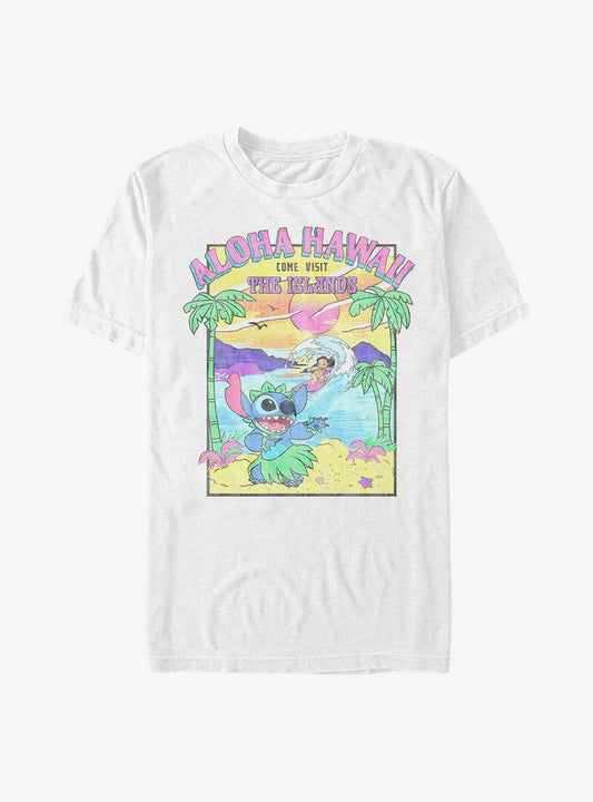 Disney Lilo Stitch Visit The Islands Extra Soft T-Shirt T-Shirt | Premium Graphic | Must-Have Style