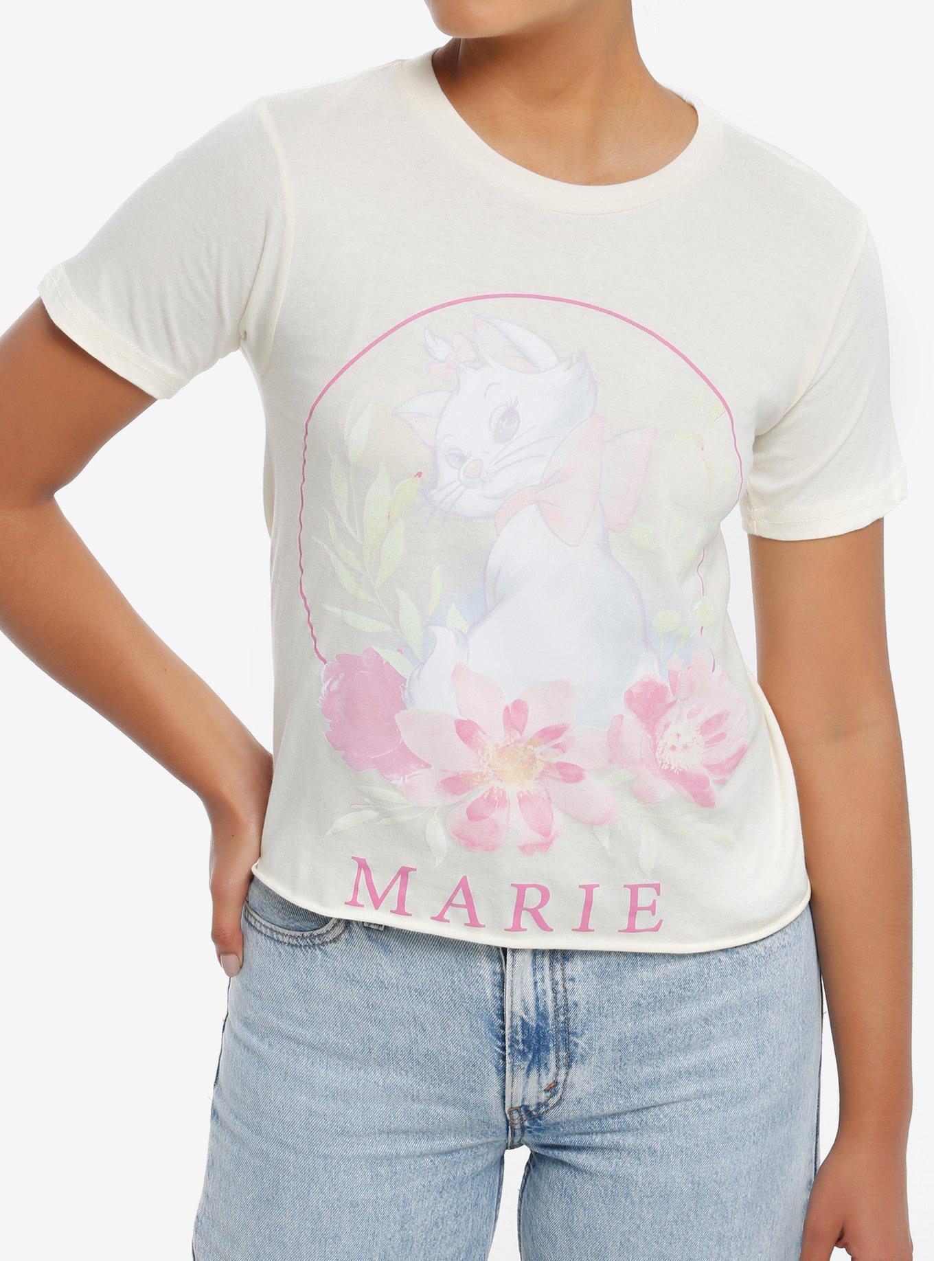 Disney The Aristocats Marie Floral TShirt Graphic Tee | Graphic Tee | Unisex Shirt | Premium Quality Apparel