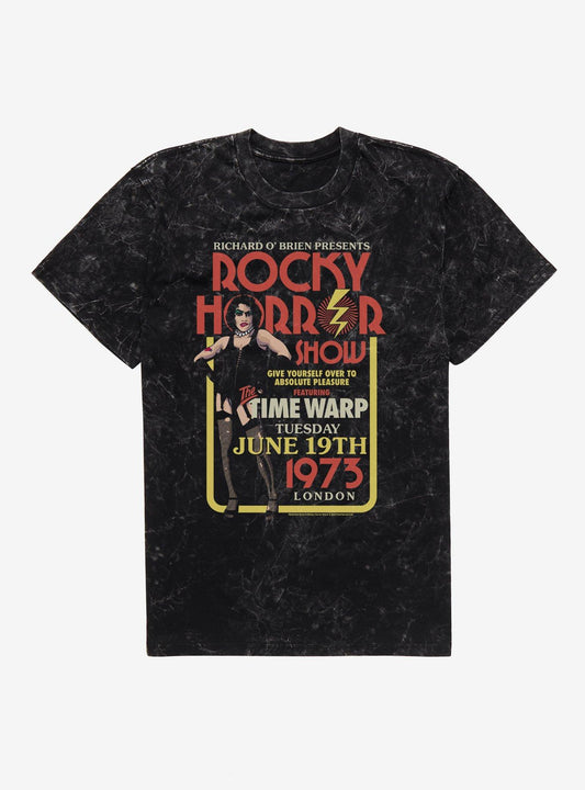 The Rocky Horror Show Time Warp Show Poster Mineral Wash T-Shirt