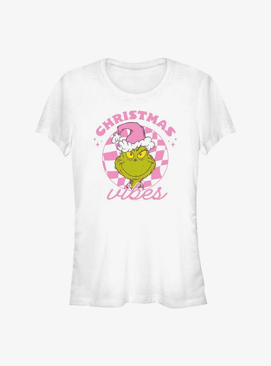 Dr Seuss Christmas Vibes Girls T-Shirt T-Shirt | Aesthetic Graphic | Must-Have Style