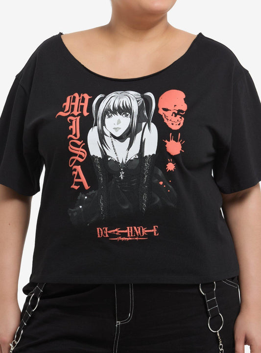 Death Note Misa Off-The-Shoulder Girls T-Shirt Plus Size