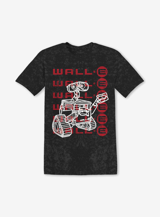 Disney Pixar WALL-E Mineral Wash Boyfriend Fit Girls T-Shirt
