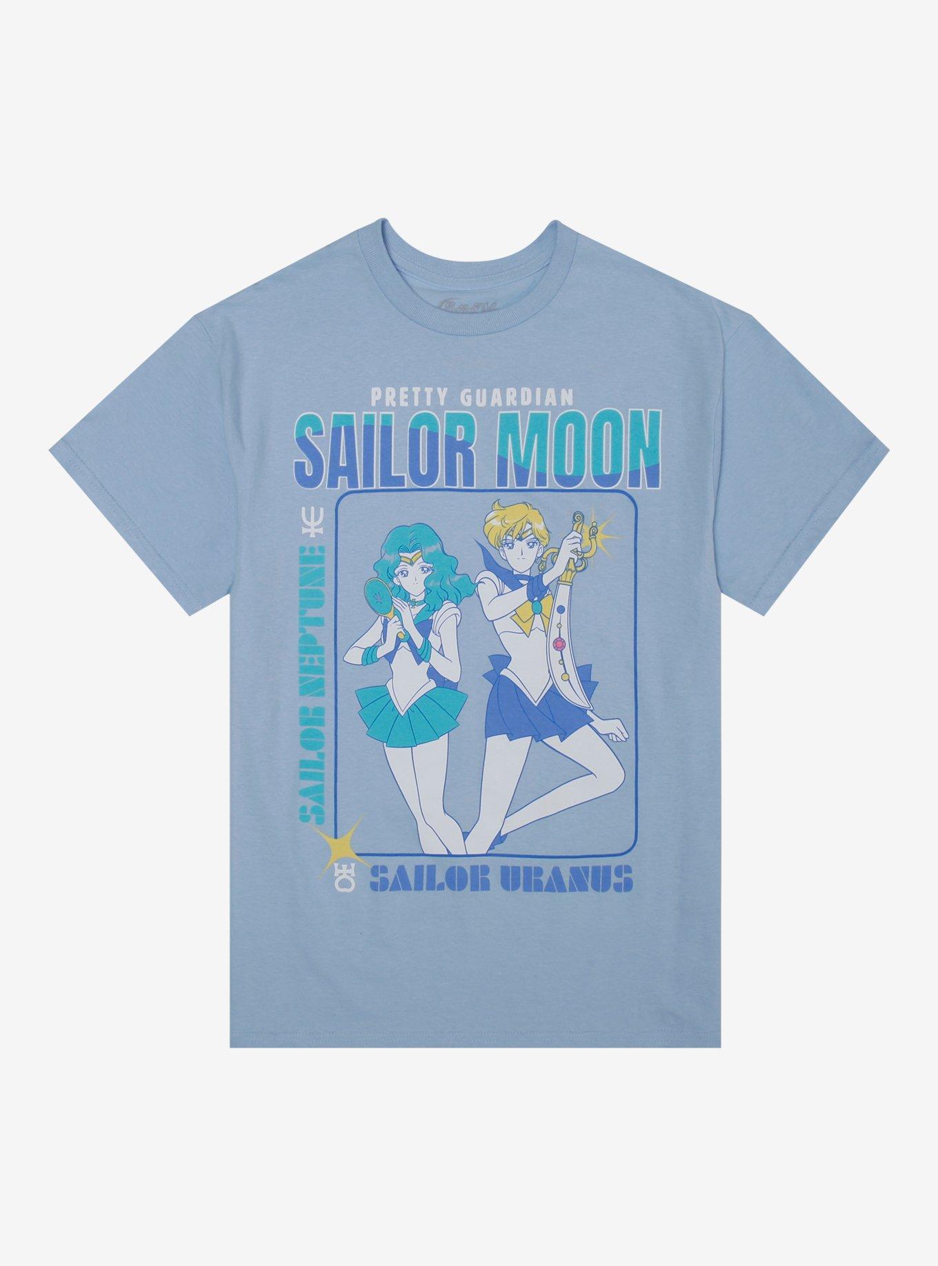 Pretty Guardian Sailor Moon Sailor Neptune & Sailor Uranus Boyfriend Fit Girls T-Shirt