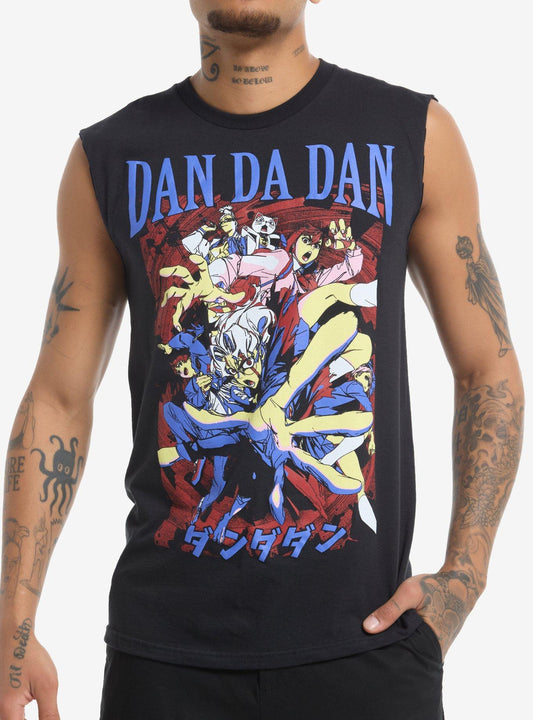 Dandadan Group Poster Muscle Tank Top