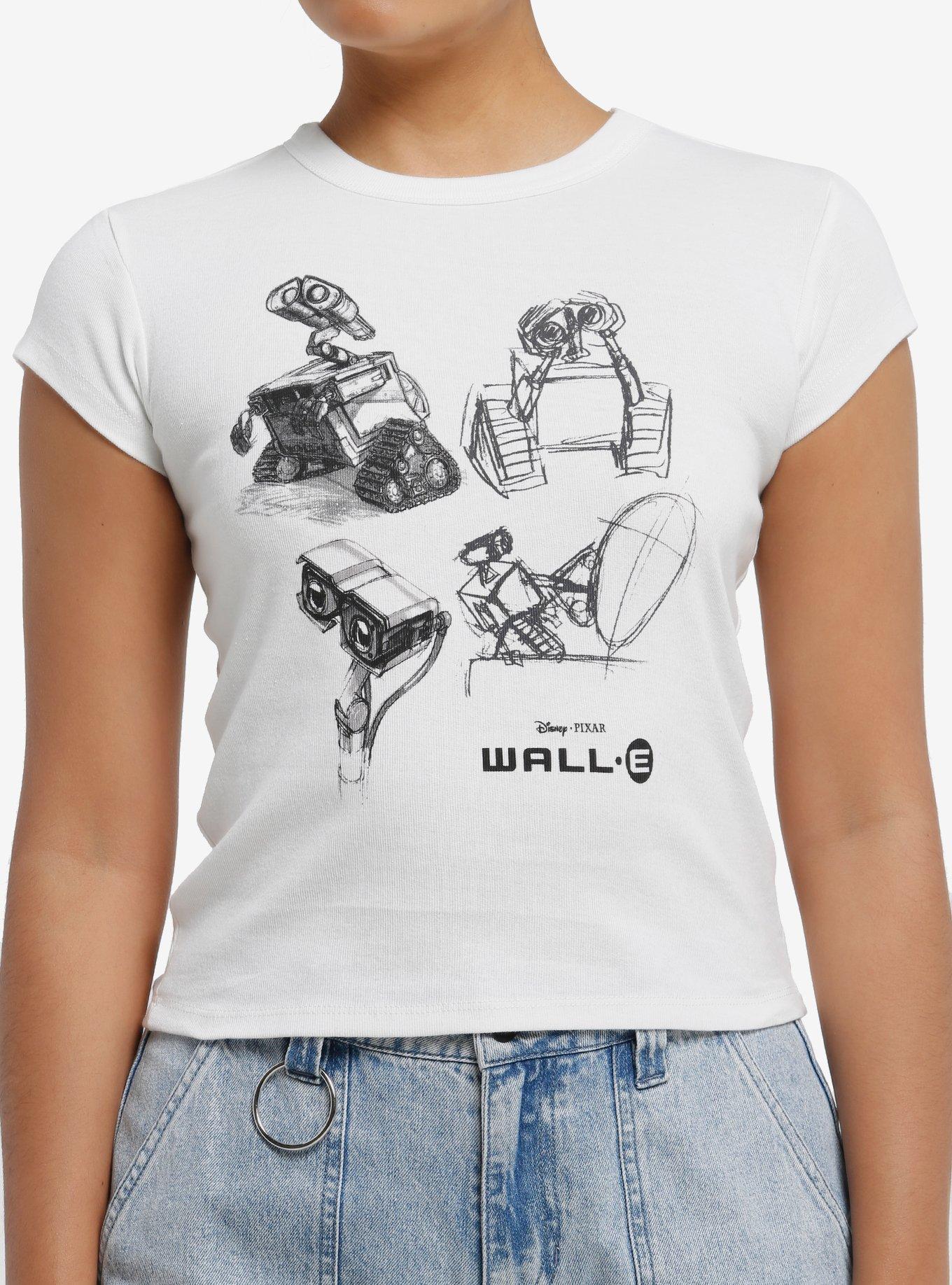 Disney Pixar WallE Sketches Girls Skimmer TShirt Graphic Tee | Graphic Tee | Unisex Shirt | Premium Quality Apparel
