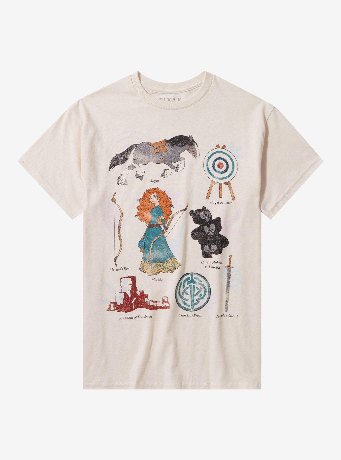 Disney Pixar Brave Icon Grid Girls T-Shirt