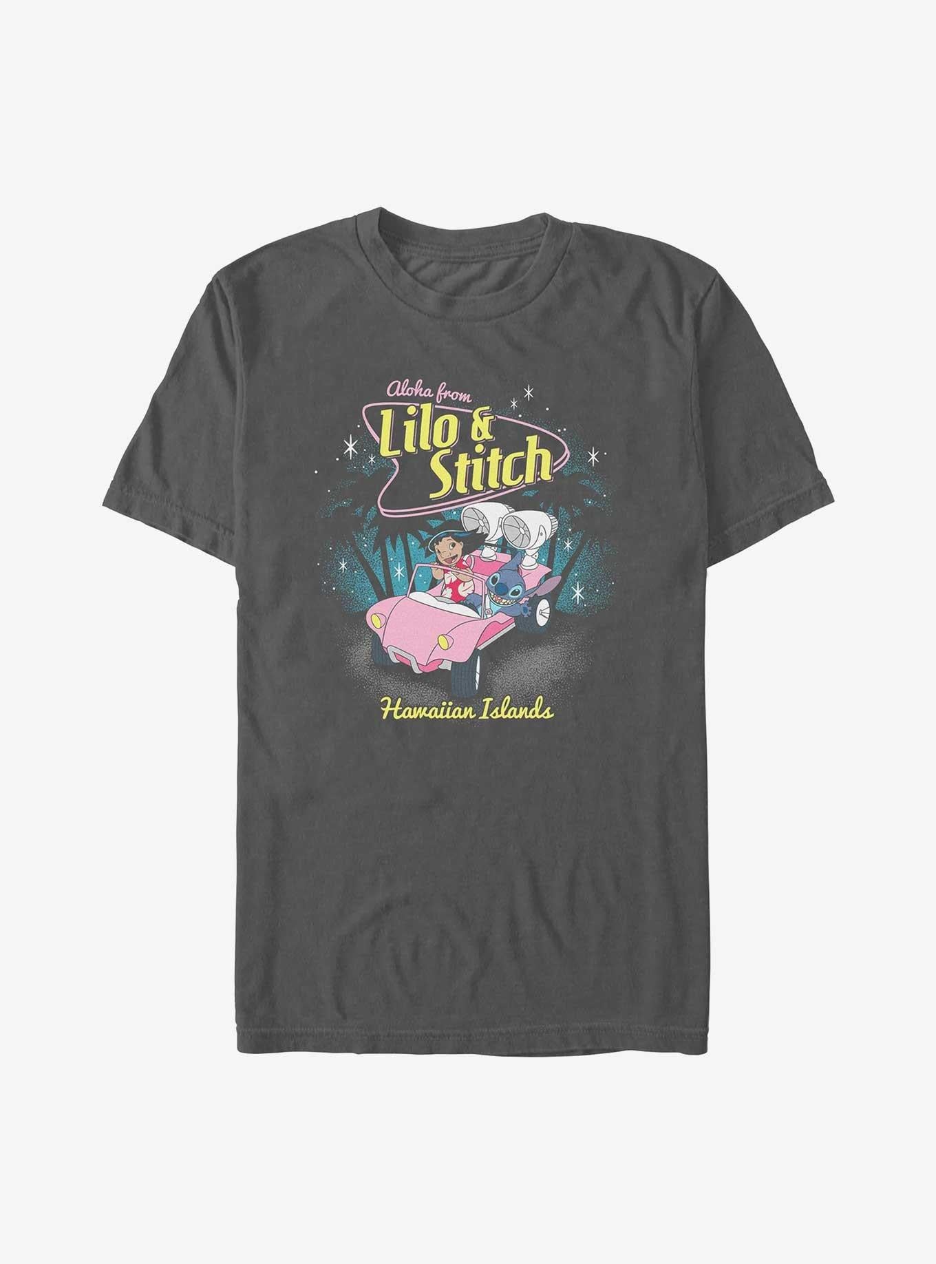 Disney Lilo Stitch Retro Aloha Garment Dye T-Shirt T-Shirt | Trending Streetwear Style | Perfect For Daily Wear