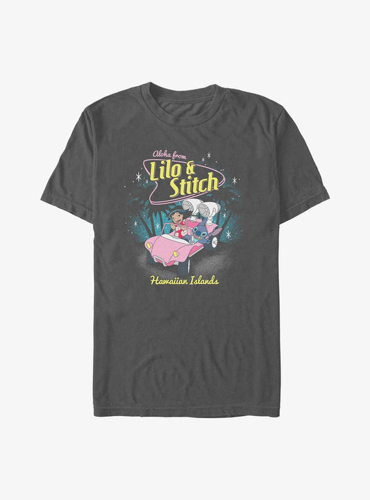 Disney Lilo Stitch Retro Aloha Garment Dye T-Shirt T-Shirt | Trending Streetwear Style | Perfect For Daily Wear