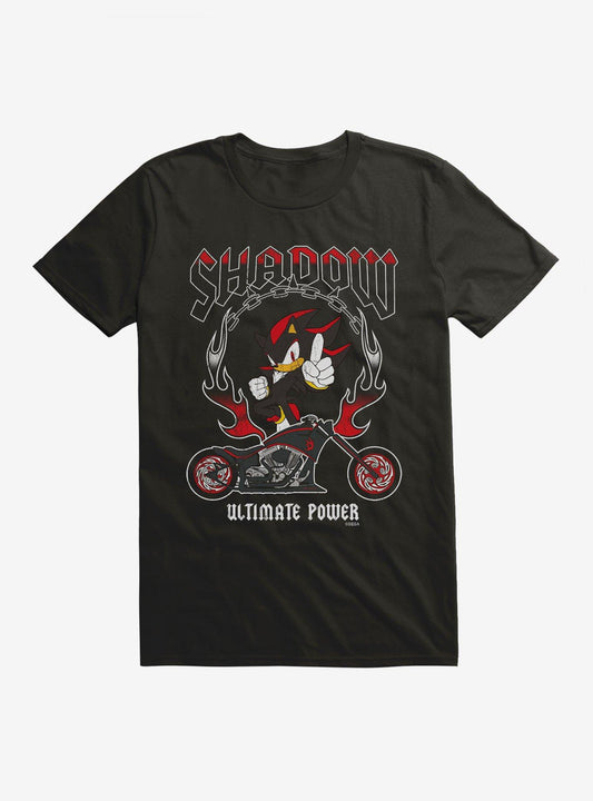 Sonic The Hedgehog Shadow Ultimate Power Biker T-Shirt