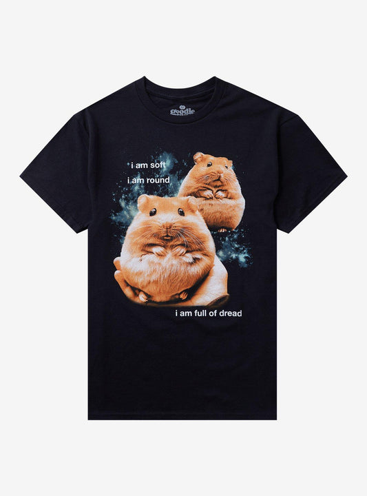 Soft Round Dread Hamster T-Shirt By Goodie Two Sleeves