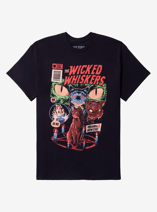 The Wicked Whiskers Meow Comic T-Shirt By Eduely
