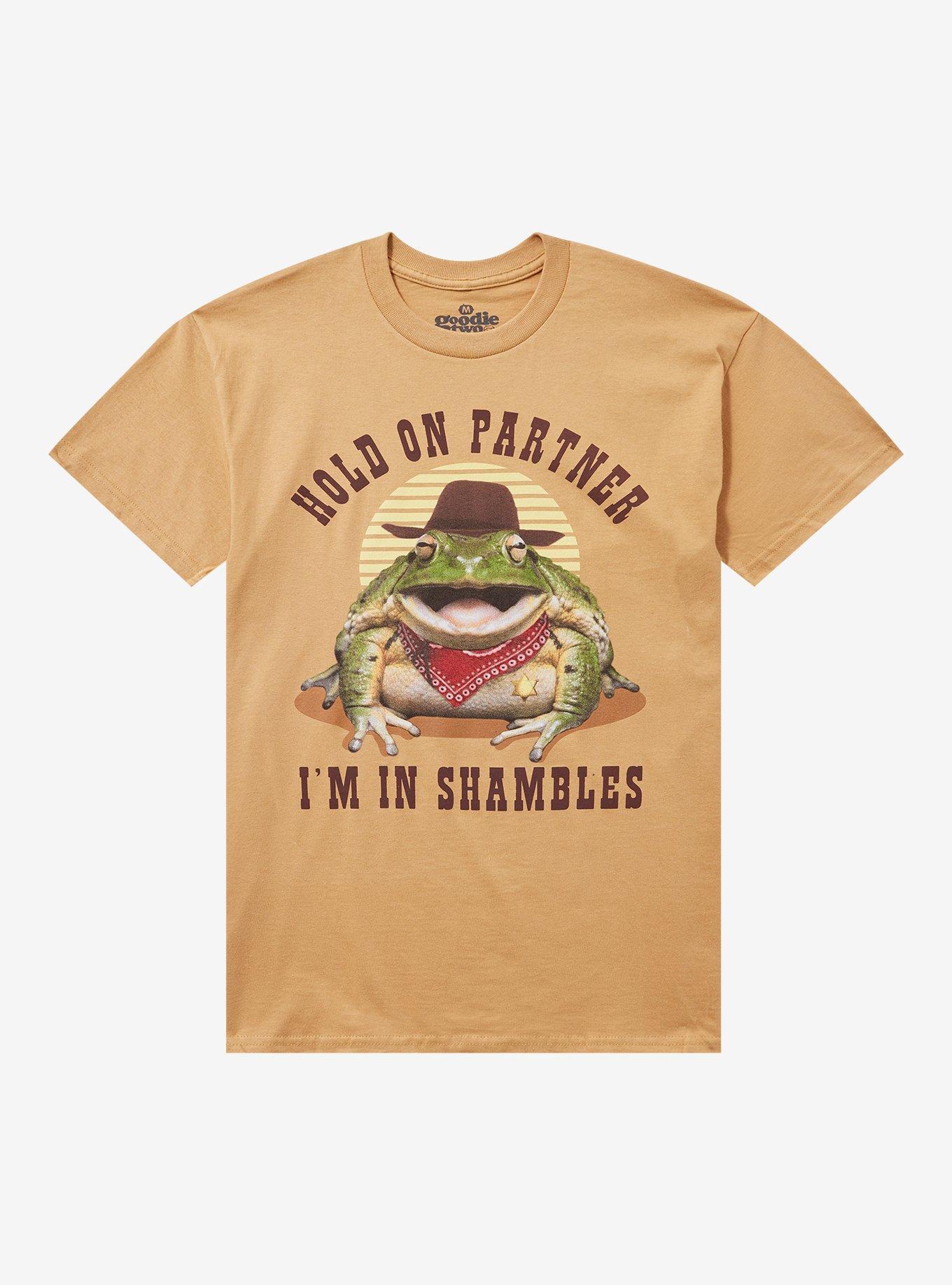 Frog In Shambles T-Shirt By Goodie Two Sleeves